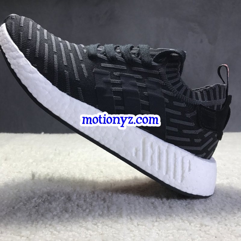 Real Boost Adidas Originals NMD R2 Primeknit Black Pink